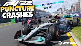 F1 22 PUNCTURE CRASHES #1 screenshot 5