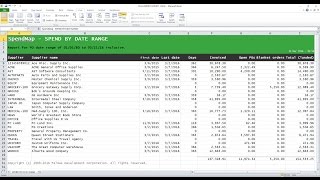 Excel Reports In Spendmap V14
