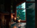 🏡 Cozy Cabin Rain &amp; Ambient Music for Deep Sleep &amp; ASMR 🕯️✨ #relax #rain #music #shorts