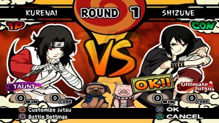 Kurenai VS Shizune (INSANE) - Naruto Shippuden Ultimate Ninja 4