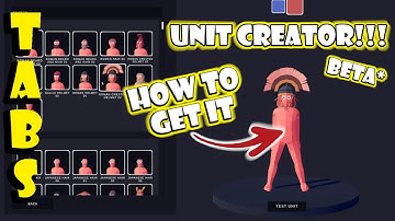 TABS | New Unit Creator Update | How to Get the Beta on PC