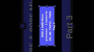 8085 8086 Micro Processor Part 3