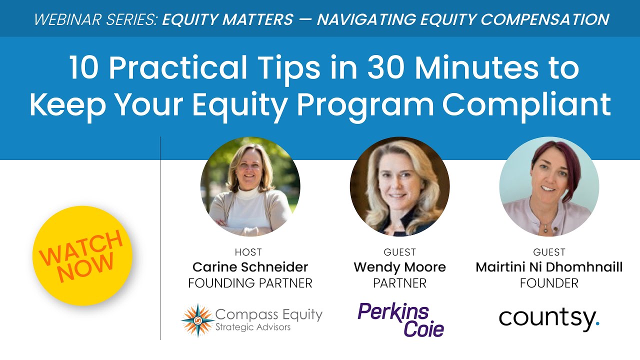 Equity Program 10 Tips in 30 Minutes to Keep Your Equity Program Compliant - YouTube