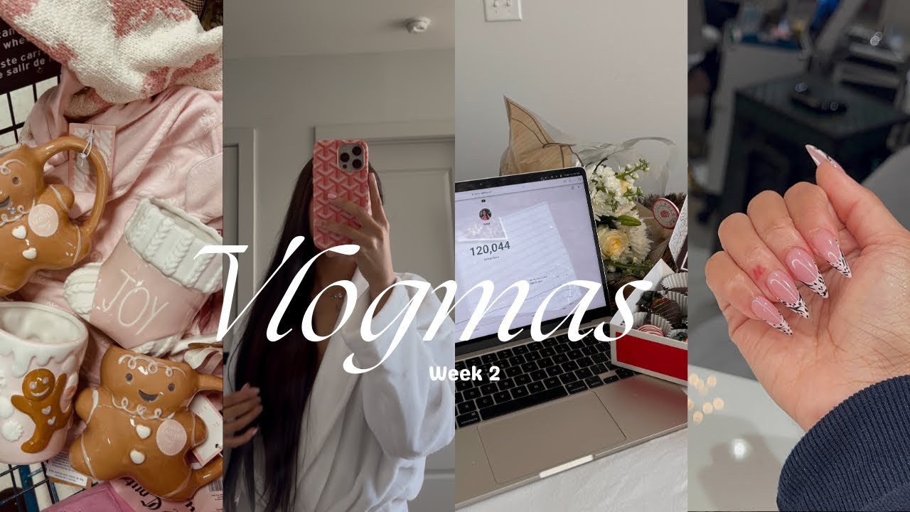 VLOGMAS WEEK 2: Day In my Life , Vision Board , Shopping , Nail date , Celebrations , & MORE