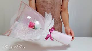 장미한송이 풍선꽃다발 만들기, 꽃풍선 만드는 방법, 쉬운 풍선꽃 만들기, Balloon Bouquet - revised