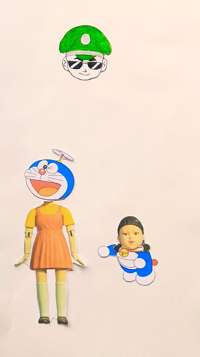 Dukken ♥️ Doraemon 🤣🤣 #squidgame #littlesingham #masha #doraemon