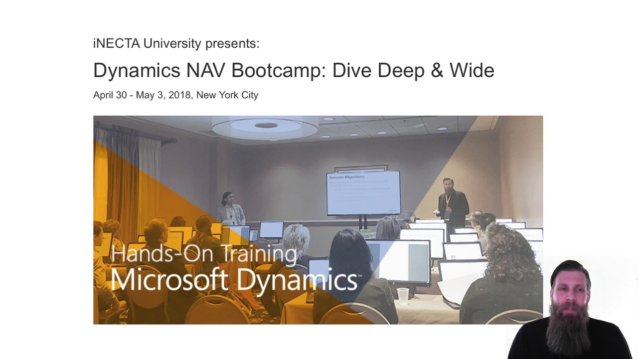 Dynamics NAV 2018 Bootcamp: Live Training in NYC - YouTube