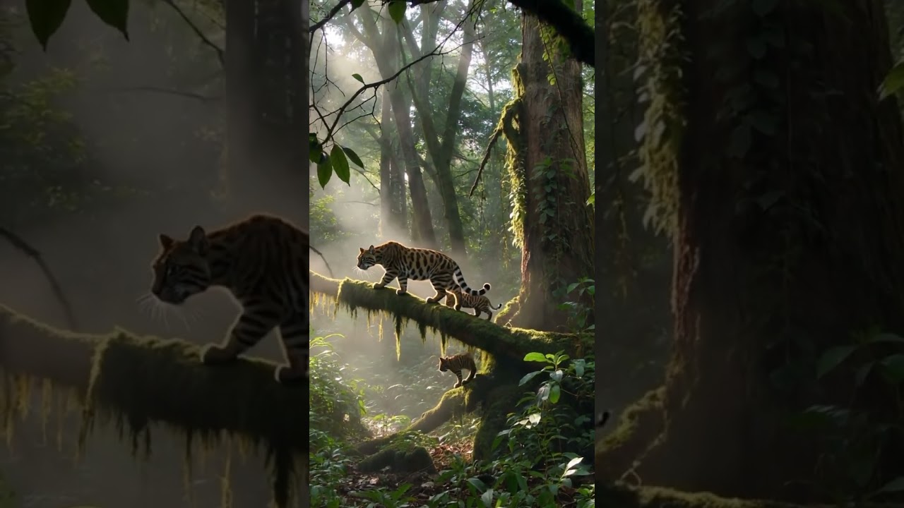 Jaguar and Cub | A Quiet Journey Through the Amazon Jungle