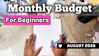 How To Monthly Budget |Zero Based Budget For Beginners | Real Numbers 
