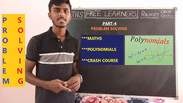 Polycet crash course || Maths - polynomials problem solving || Polytechnic entrance exam