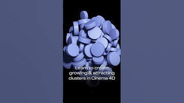 Learn to create growing & attracting clusters in Cinema 4D