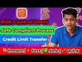 Risk-Control Users Only: Credit Card Limit to Bank Account Transfer | Safe Compliant Process