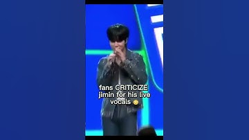 netizens criticize jimin for his live vocals #kpop #jimin #shorts