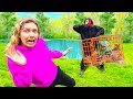 POND MONSTER ESCAPED into BACKYARD POND!! (MYSTERY NEIGHBOR PRANK on GRACE SHARER)