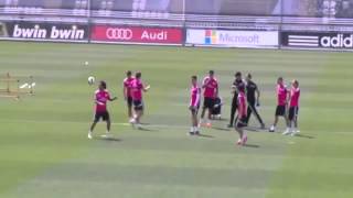 Cristiano Ronaldo Was Hypnotized By Marcelo And James Rodriguez Skills Show At Real Madrid C.f.