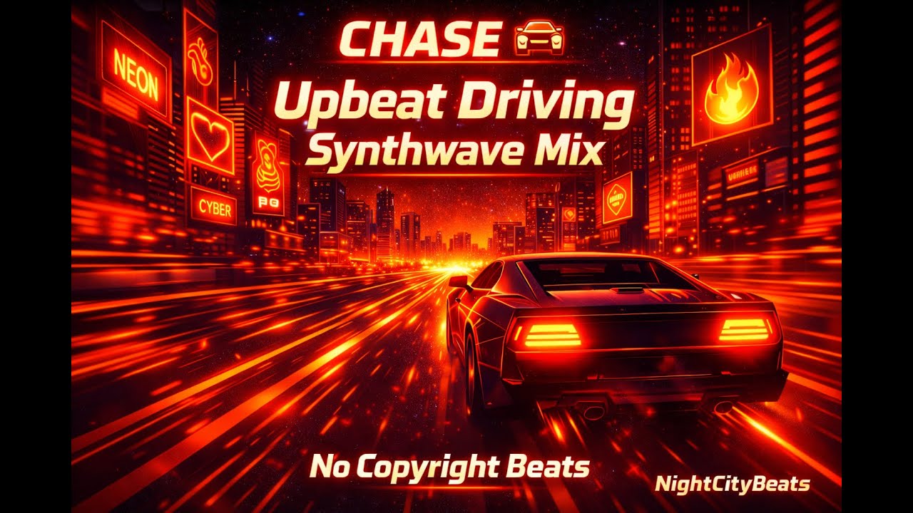 Upbeat Cyberpunk Driving Chase Synthwave Mix 2025 Vol.3 🏙️ No Copyright Beats | NightCityBeats