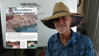 How To Make CHEAP n EASY Faux Rock Landscape Boulder, WHITE BOARD LECTURE #1, Course Sample