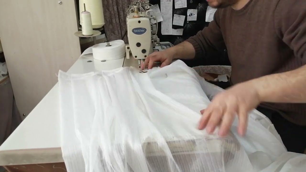 düz tül dikim ölcü. orta pile ayarlama. Dikim