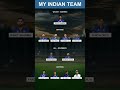 मेरी Team India कि playing 11 तैयार है West Indies के खिलाफ | 3rd ODI Ind vs WI | #cricket #reels