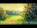 How to Paint Backlight in Landscapes with Acrylics