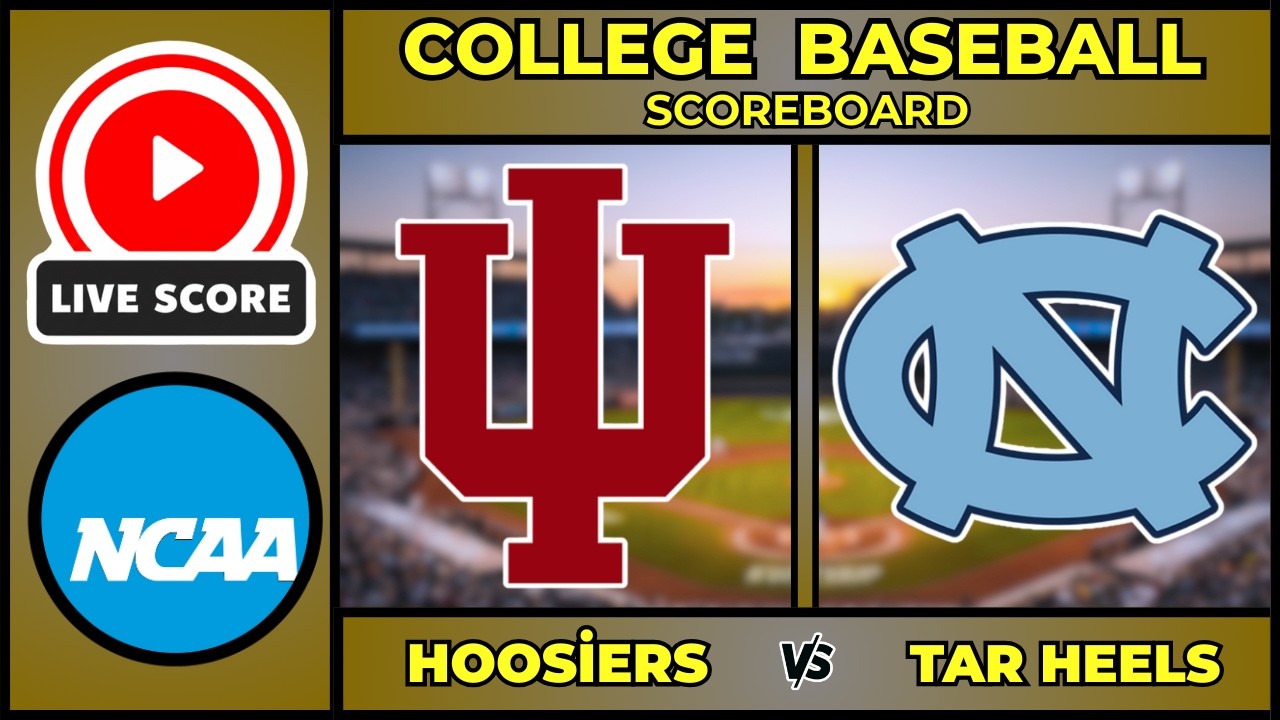 🔴 LIVE: Indiana vs North Carolina | NCAA Baseball Scoreboard | Feb 14 | Game 3 | Opening Weekend