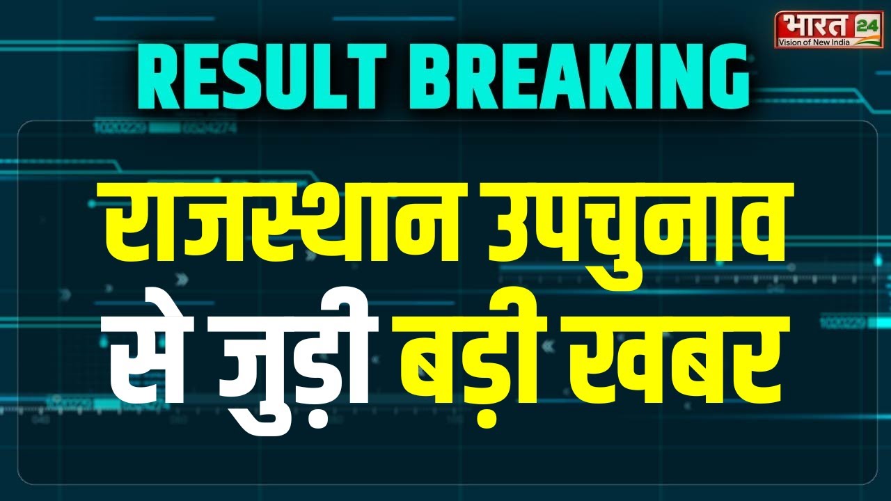 Rajasthan By Election Update: Rajasthan उपचुनाव से जुड़ी बड़ी खबर | Rajasthan News | Top Hindi News