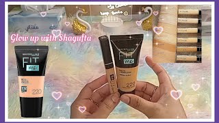 Maybelline Fit Me Matte + Poreless Liquid Foundation swatches  220 Natural Beige