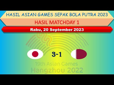 Hasil Asian Games Sepak Bola Putra 2023 │ Matchday 1 │ Jepang vs Qatar │