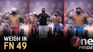 Download lagu Burdan vs Santoso - Flyweight | Weigh In One Pride MMA FN 49