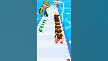 Cake 🎂 Stack Run Game #short #shorts #cake
