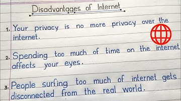 10 lines on Disadvantages of Internet | Essay on Disadvantage of Internet | Disadvantage of Internet