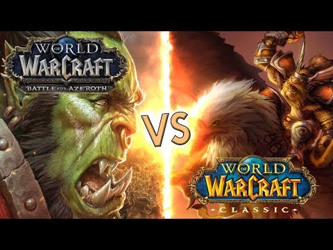 CLASSIC WoW vs BATTLE FOR AZEROTH - A One Hour Experiment in Both Games!