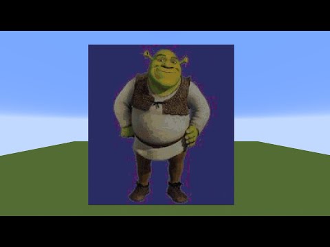Shrek Pixel Art in Minecraft #Shorts