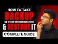 Simple and easiest way to backup your WordPress site | Vivek Mishra