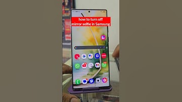 How to turn off flip selfie in Samsung | turn off mirror selfie in Samsung