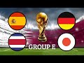 2022 FIFA World Cup Group E - National Anthems