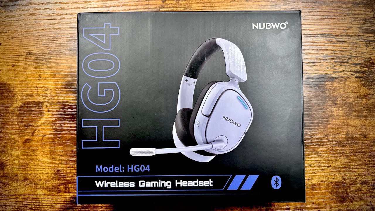 Беспроводная игровая гарнитура NUBWO HG04 — отлично подходит для Steam Deck, Xbox и PlayStation.