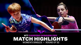 Joo Cheonhui vs Elizabeta Samara | WS R32 | WTT Champions Chongqing 2024