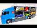 【トミカ】トミカのミニカーを開封してブルーコンボイに収納します☆[Tomica] Open the Tomica minicar and store it in the Blue Convoy ☆
