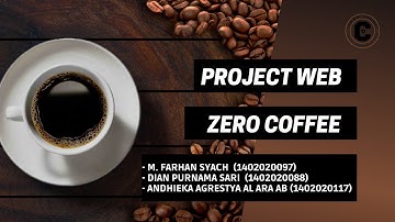 Website Zero-Coffee.  Proyek Akhir Desain Pemrograman Web FTI UY