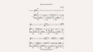 Beauty and the Beast for Trumpet (in Bb, C) solo and Piano Accompaniment - Alan Menken