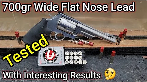 500 S&W Mag Testing: 700gr Underwood Wide Flat Nose Hardcast | The Lipstick Round