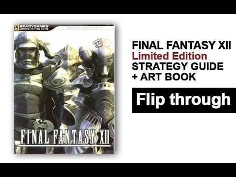 Final Fantasy XII Guide Book + Art Book Flip Through - YouTube