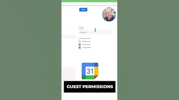 Set the default permissions for your guests on Google Calendar. #googlecalendar #productivityhack