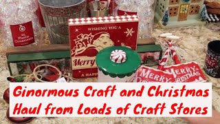Humongous Craft- Christmas- Bargain- Haul- AC Moore - Michael's - Hobby Lobby- Gabe's - Burlington