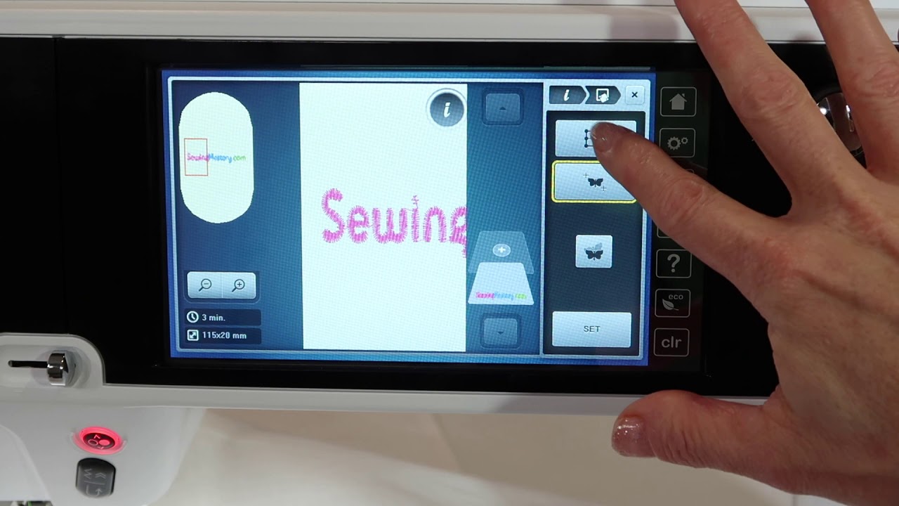 BERNINA 880 122 Pinpoint Placement - Hooping Crooked!