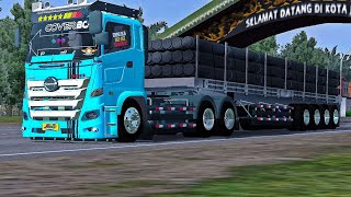 share livery mod hino trailer v3 by arman jaya || mod bussid terbaru