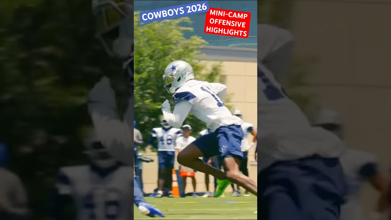 WATCH: #COWBOYS 2026 MINI-CAMP ✭ OFFENSIVE #HIGHLIGHTS 🔥 Dak To WR Valdes-Scantling & TE Ferguson! 👀 #NFL