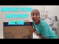 UNBOXING BROTHER PE800 EMBROIDERY MACHINE! How to Thread & Install bobbin! Best Beginner Machine!