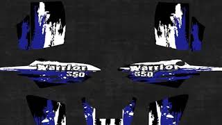 LUCKMOTO New Style Graphic Sticker Decals Black Kit For Yamaha Warrior 350 Atv High Quality Moto Mot